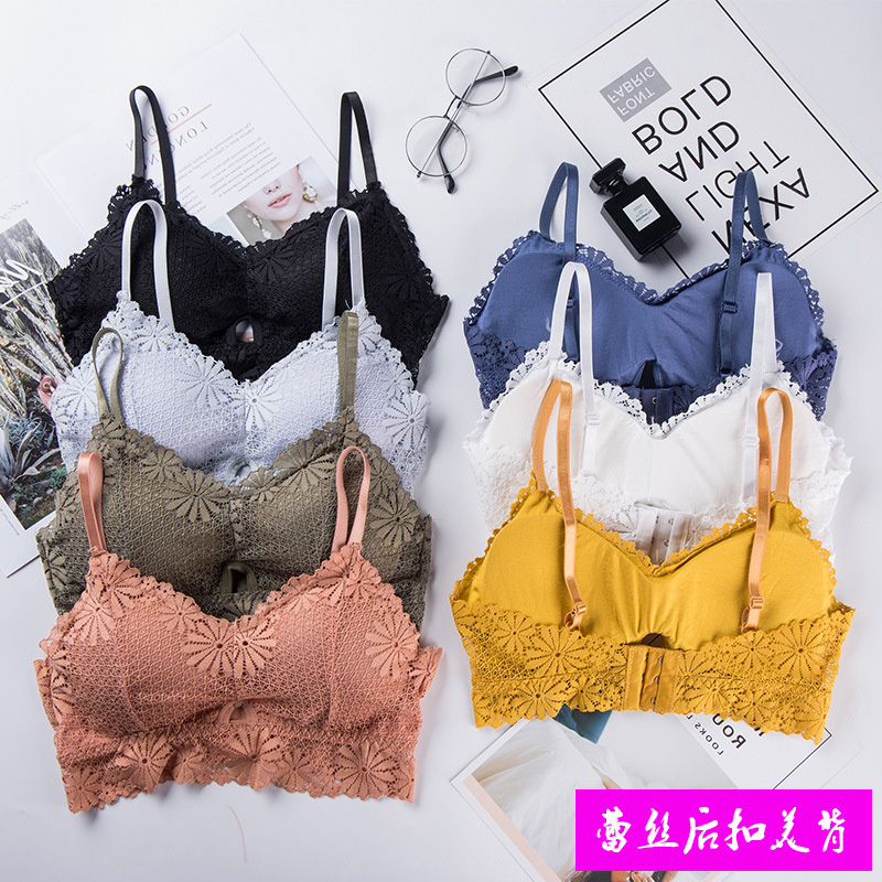 Strapless Bra Backless - Bra renda gadis seksi 3D, pakaian