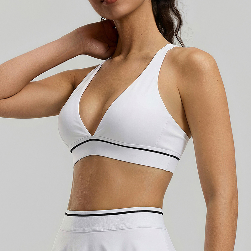 Sports Bra High Impact - Bra Yoga Gaya Amerika untuk Wanita,