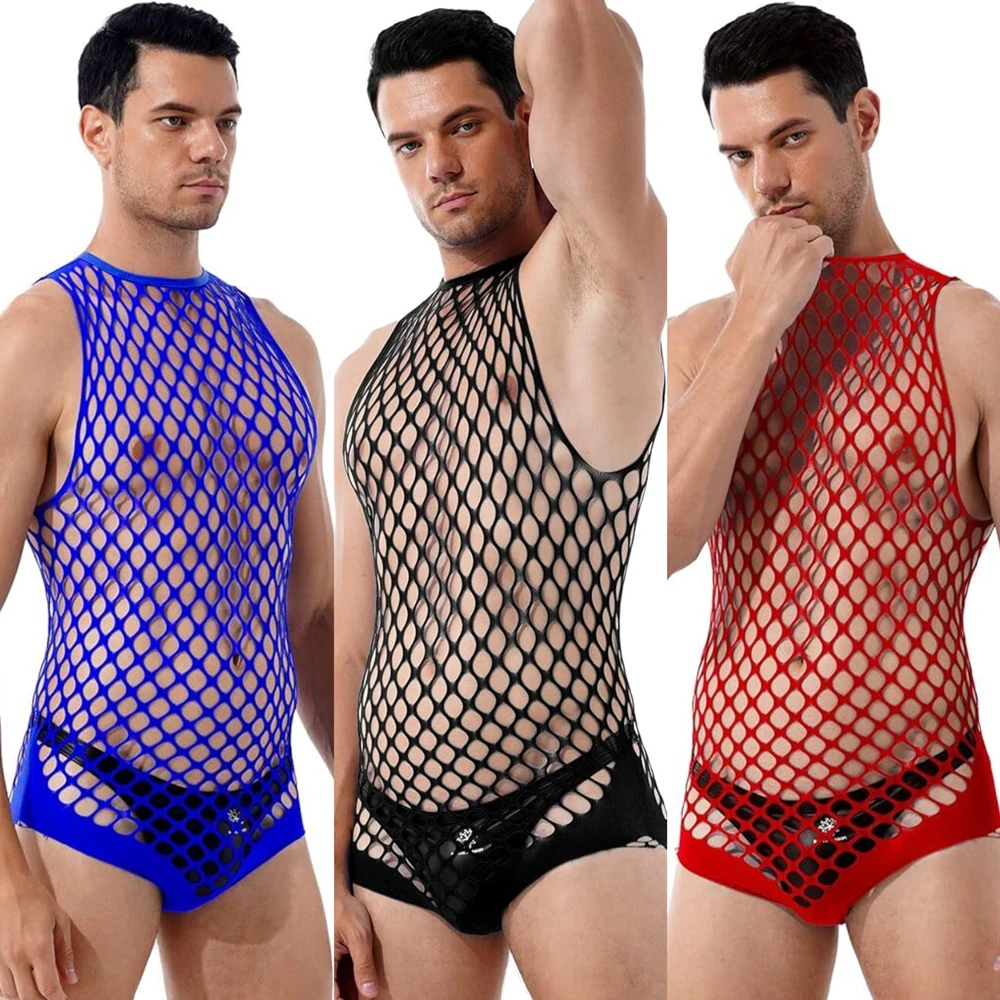Bodystocking Fishnet - Gay Bodystocking Pria Fetish Body Suit