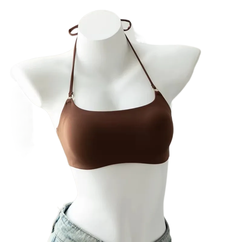 Bralette Wireless Soft - Bralette Wanita Model Halter KUCLUT, Tanpa