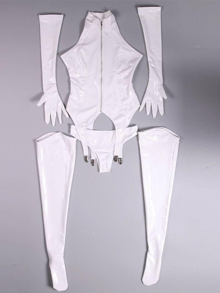 Garter Belt Set - 4 Buah/Set Pakaian Cosplay Kulit PU
