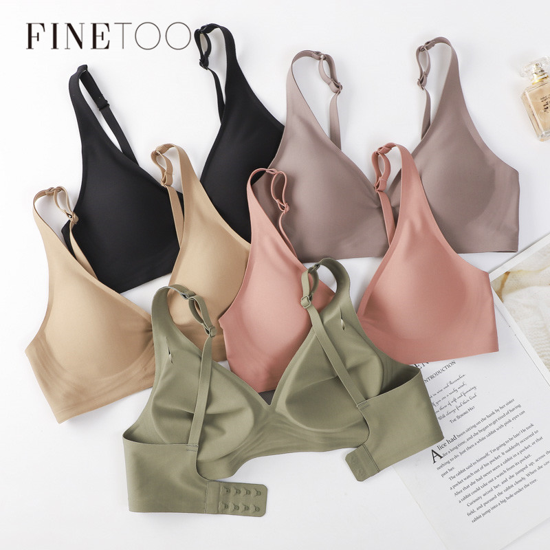 Bralette Wireless Soft - FINETOO Bra Nirkabel Lembut Bra V