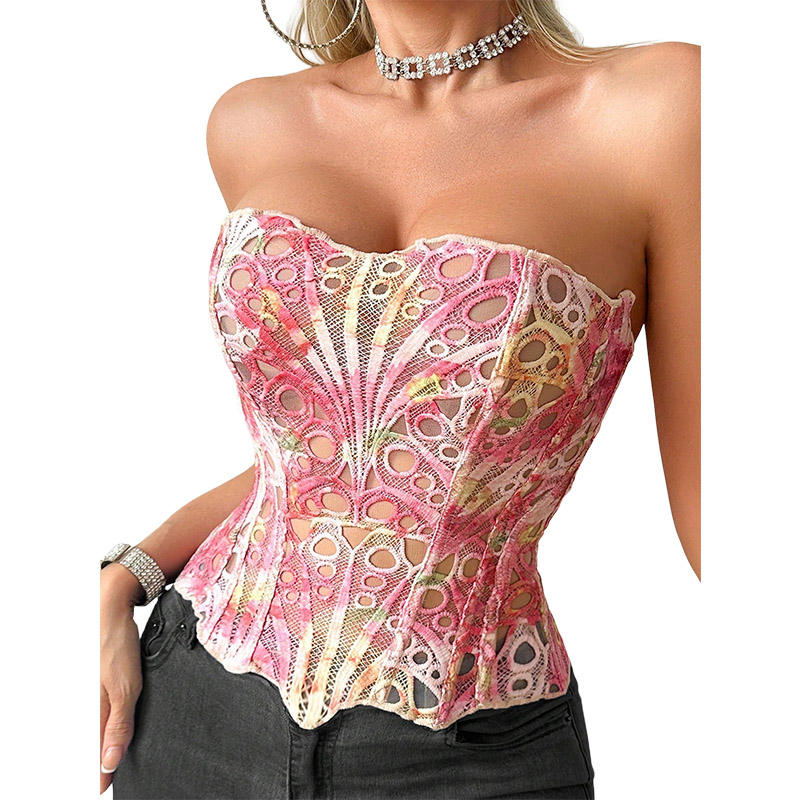 Cami Top Lace - Korset Seksi Berbahan Tipis dan Bernapas,
