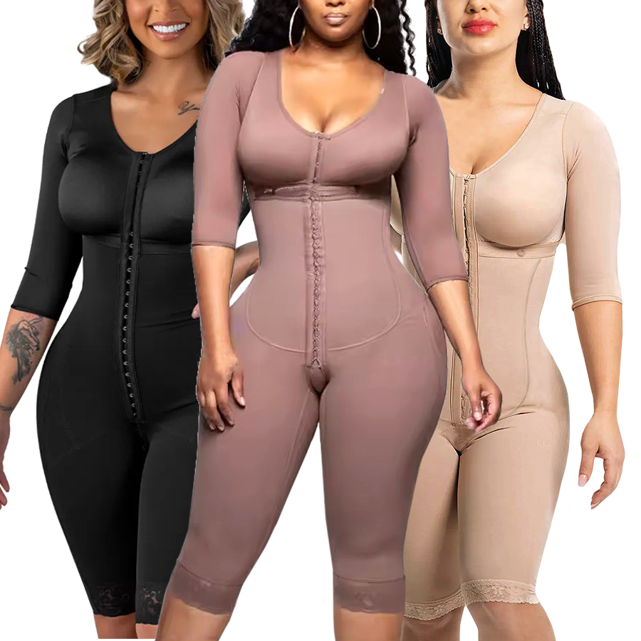 Shapewear Bodysuit Firm - Korset kompresi tinggi pembentuk tubuh penuh