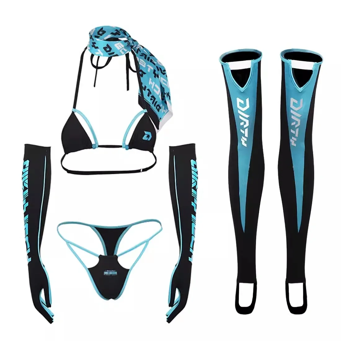 Thong Bikini Women - Set Bikini 5 Potong Seksi Wanita