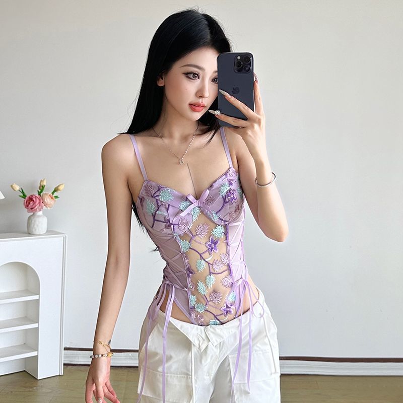 Cami Top Lace - Busana Musim Panas 2026 Jumpsuit Wanita