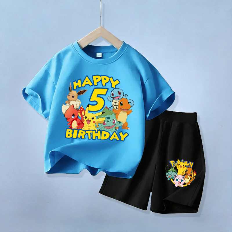 Boyshort Underwear - Set Pakaian Anak Ulang Tahun Pikachu