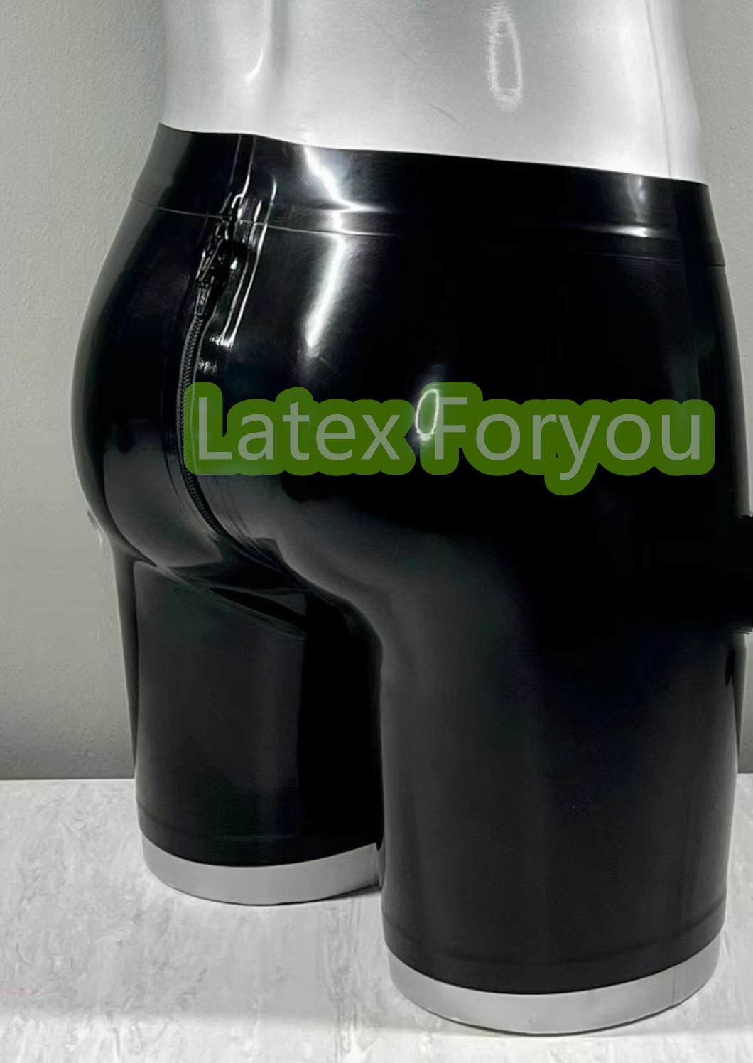 Boyshort Underwear - Celana Boxer Pria Lateks Alami Slim