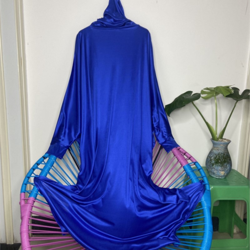 Robe Silk Women - Gaun Maxi Berkerudung Bahan Silky Touch