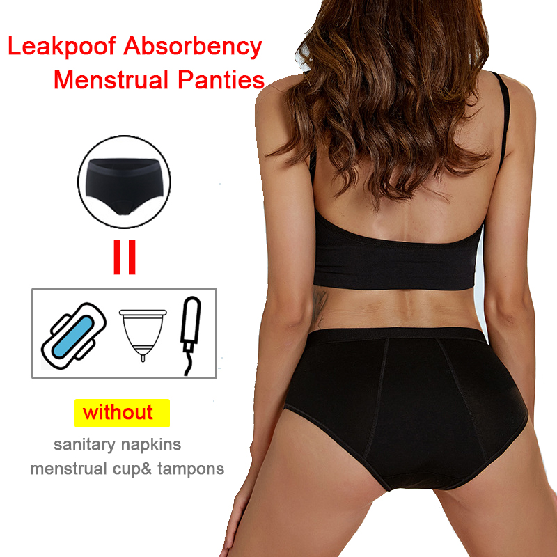 Period Panty Absorbent - Celana dalam menstruasi aliran berat, 4-lapisan