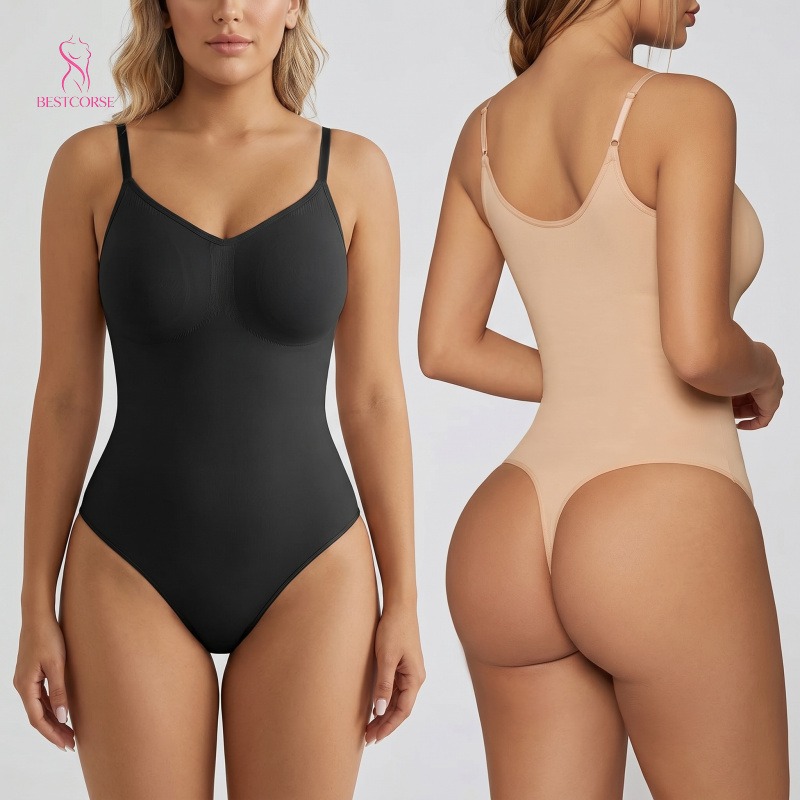 Shapewear Bodysuit Firm - XS 3XL setelan tubuh tanpa kelim,
