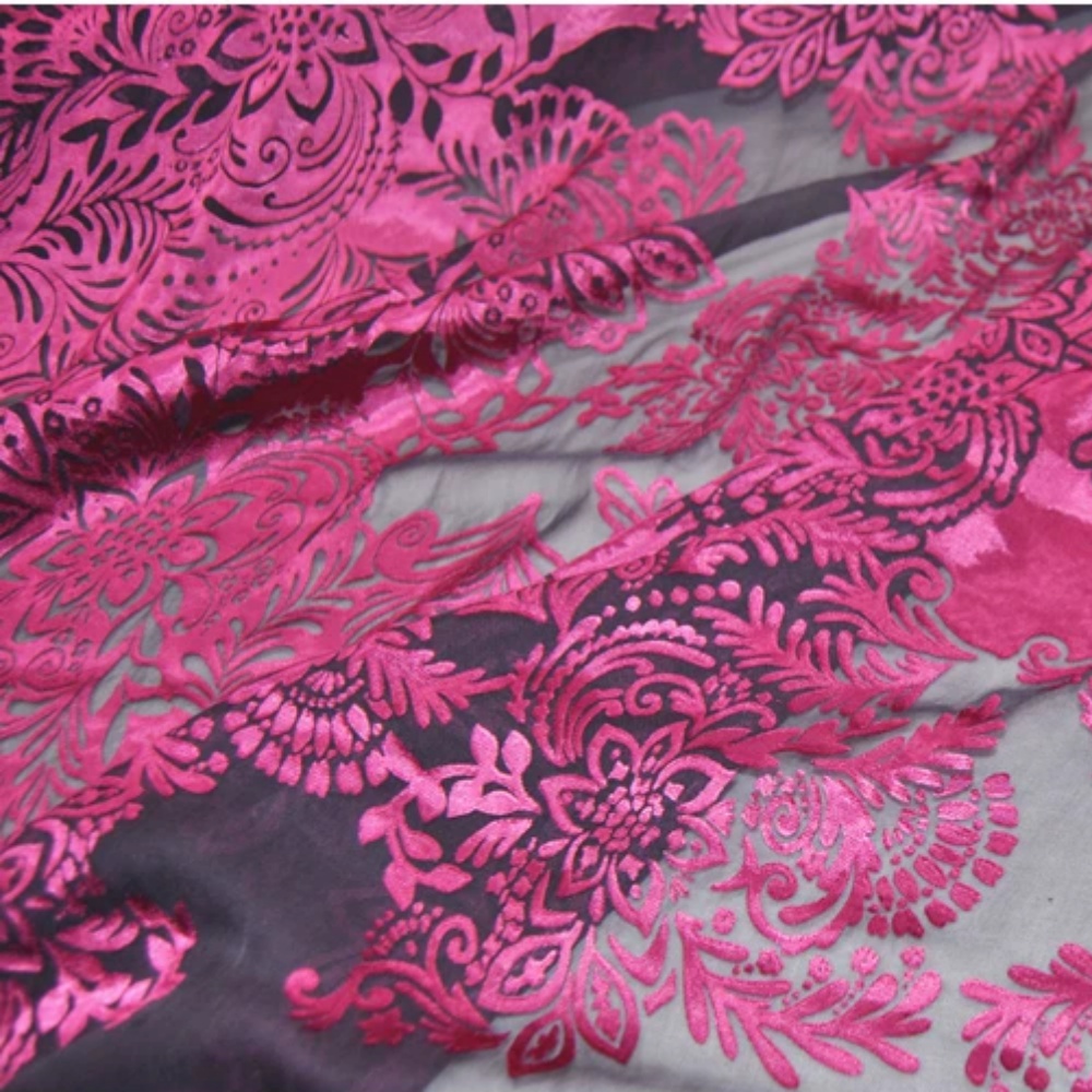 Kain Sutra Burn Out Bernapas d - Robe Silk Women ulasan dan harga