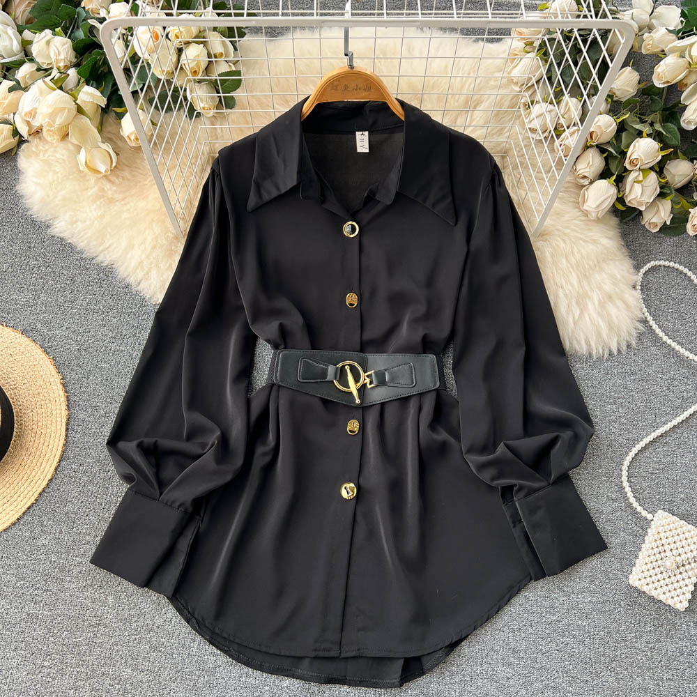 Ele Long Sve White irt Dr Rok  - Corset Waist Cinch ulasan dan harga