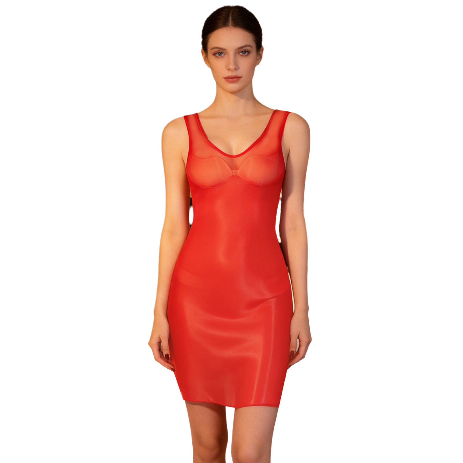 Gaun Bodycon Wanita Mengkilap  - Babydoll Chemise Night ulasan dan harga