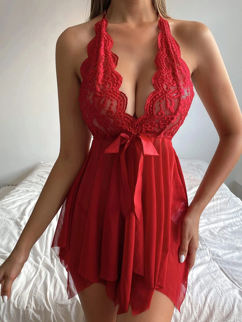 Pakaian Dalam Seksi untuk Wani - Lace Teddy Lingerie ulasan dan harga