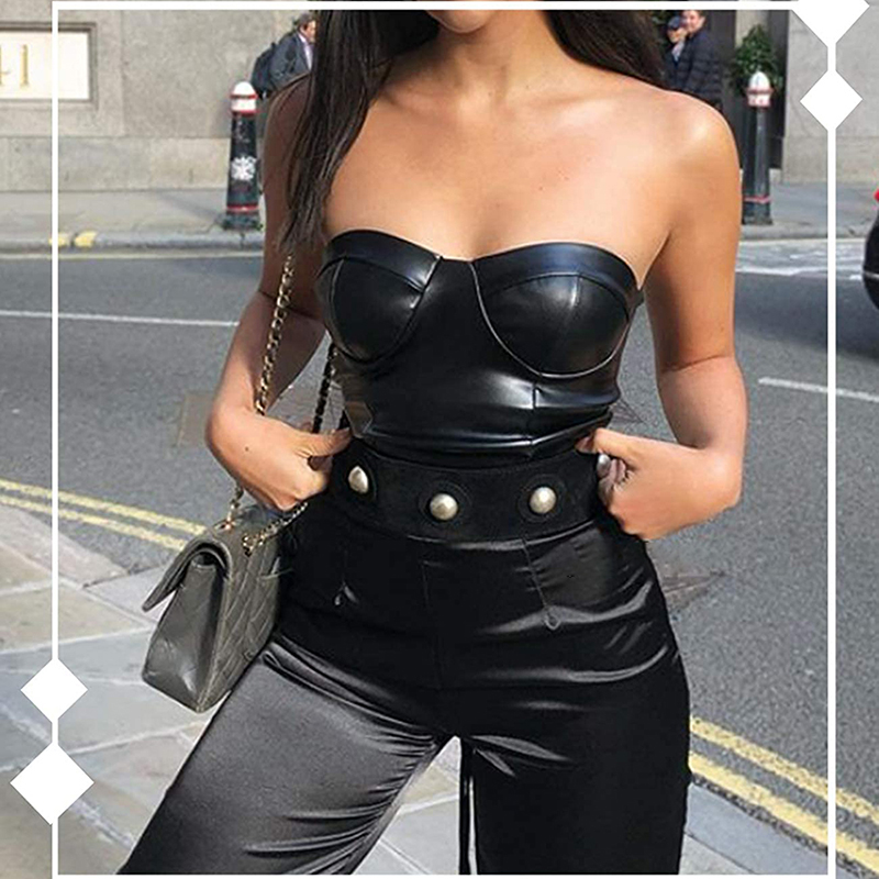 Korset Kulit Wanita Bustier Li - Corset Waist Cinch ulasan dan harga