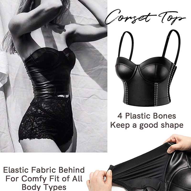 Korset Kulit Wanita Bustier Li - Corset Waist Cinch ulasan dan harga