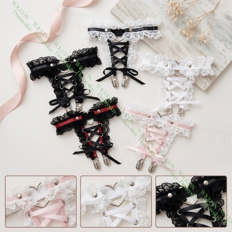 Jirai Kei Figure Ribbon Buckle - Garter Belt Set ulasan dan harga