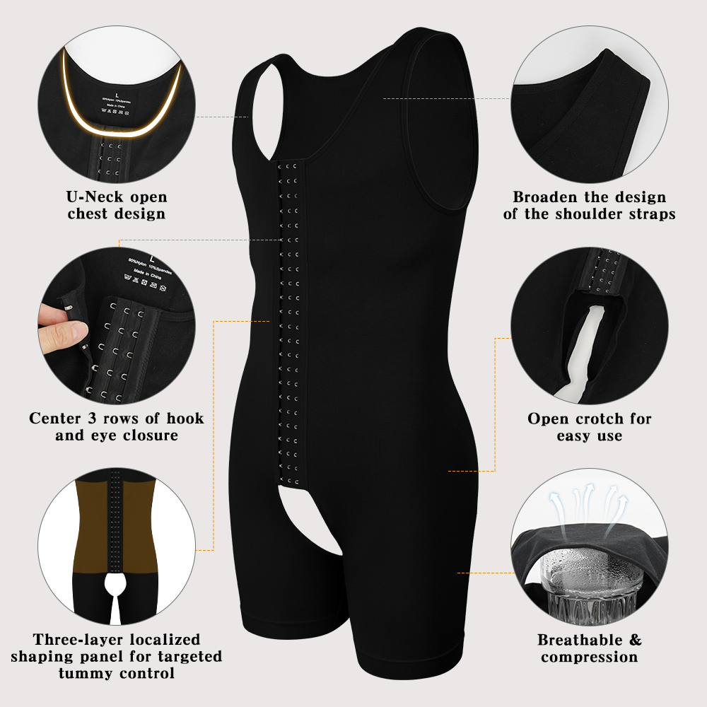Pakaian Dalam Kompresi Pria Pe - Shapewear Bodysuit Firm ulasan dan harga