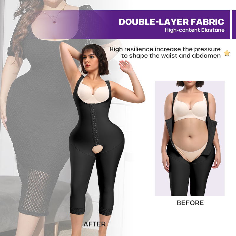 Pembentuk tubuh penuh kontrol  - Shapewear Bodysuit Firm ulasan dan harga