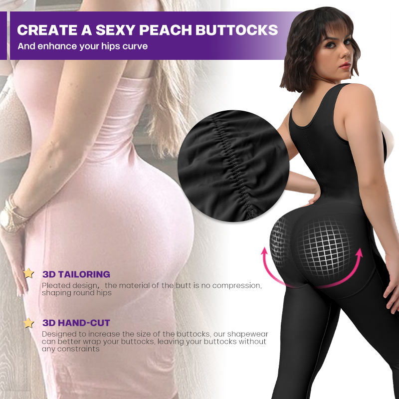 Pembentuk tubuh penuh kontrol  - Shapewear Bodysuit Firm ulasan dan harga