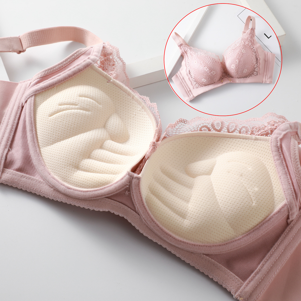 Bra Push Up wanita, Beha renda - Bralette Wireless Soft ulasan dan harga