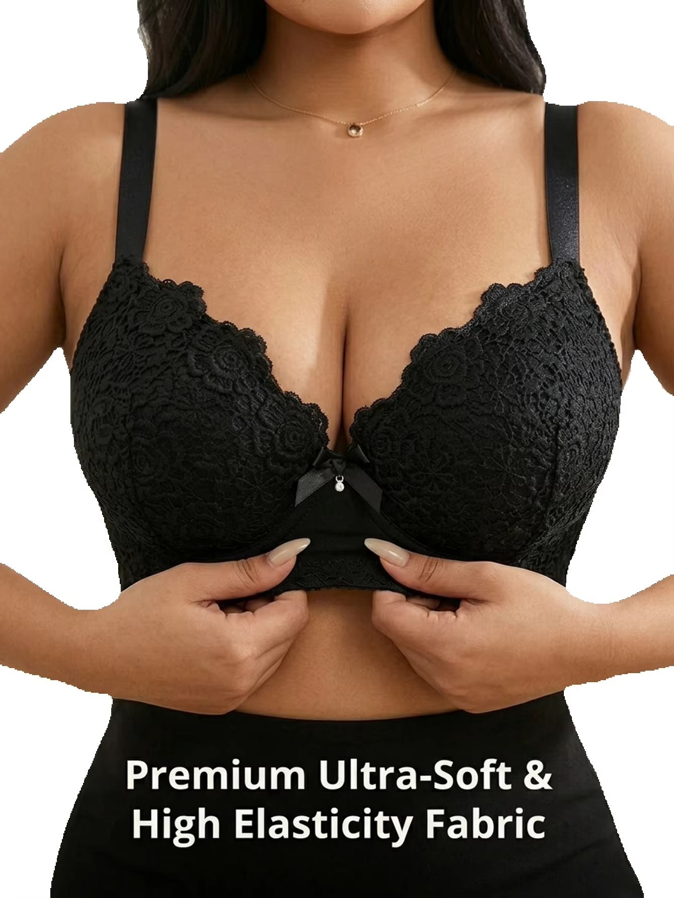 BH Wanita Plus Size Floral Pus - Push Up Bra Padded ulasan dan harga
