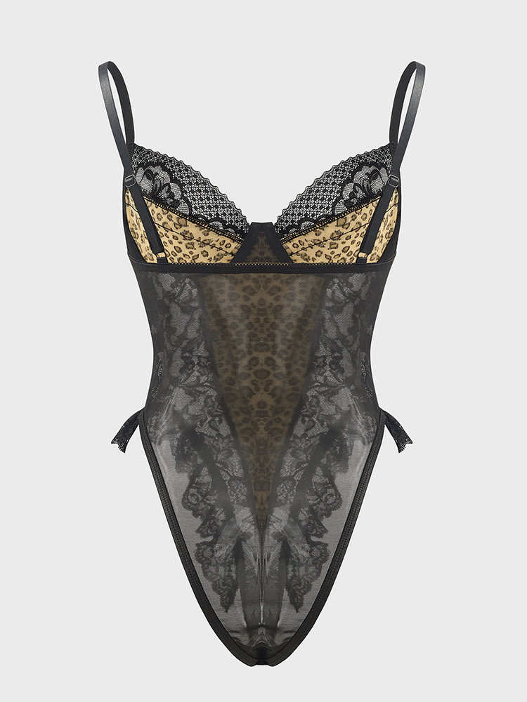 Bodysuit pola macan tutul rend - Shapewear Bodysuit Firm ulasan dan harga