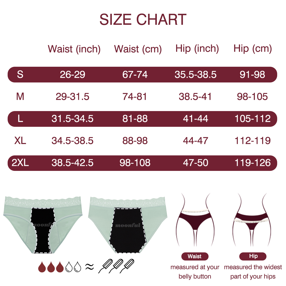 Pakaian Dalam Penyerap Siklus  - Period Panty Absorbent ulasan dan harga