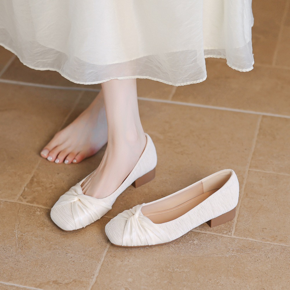 Sepatu Wanita Elegan, Sepatu H - Slip Dress Satin ulasan dan harga