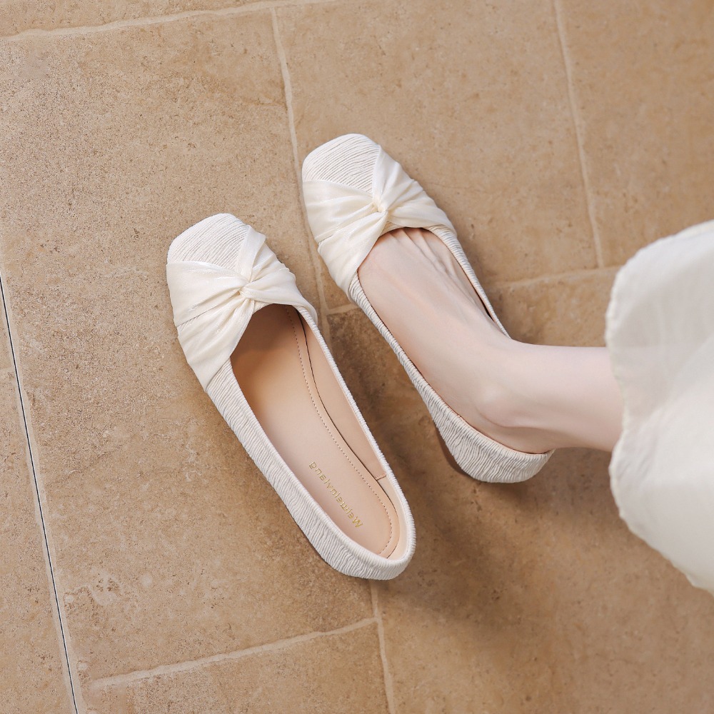 Sepatu Wanita Elegan, Sepatu H - Slip Dress Satin ulasan dan harga