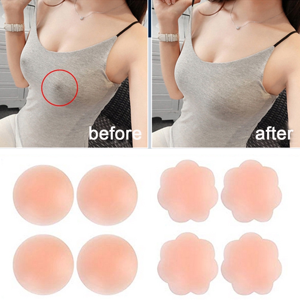 6/12PCS Perekat Dada Tak Terli - Silicone Bra Adhesive ulasan dan harga