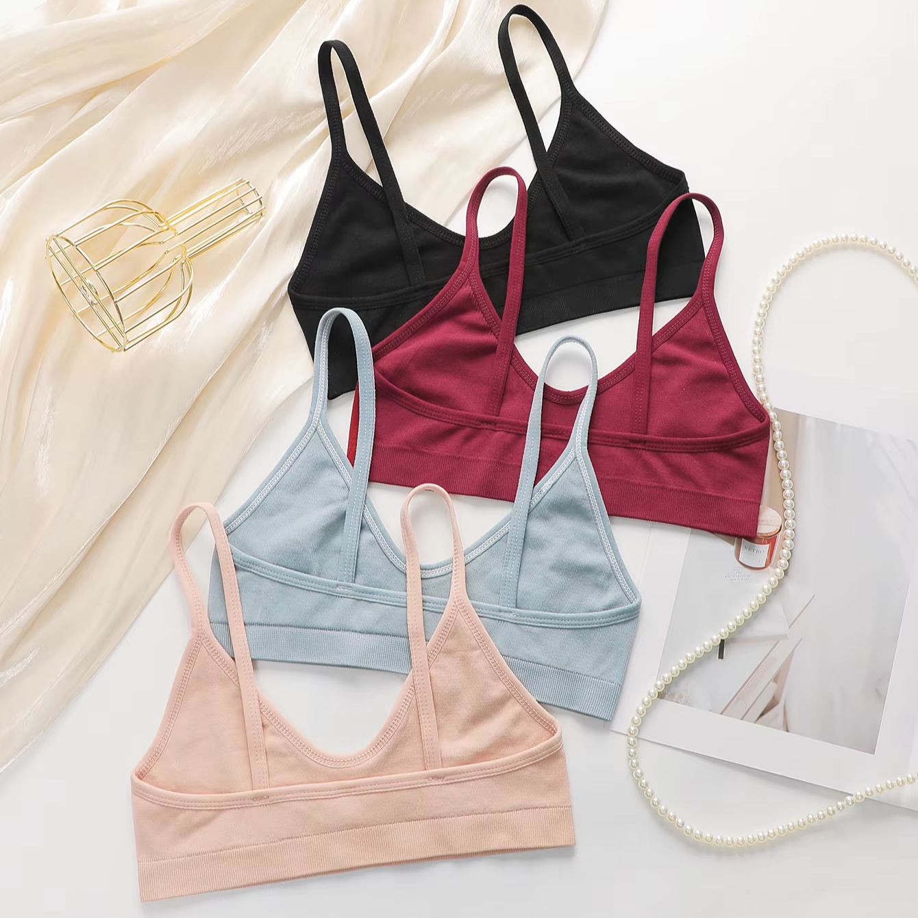 Bra Wanita Tanpa Kawat Seamles - Bralette Wireless Soft ulasan dan harga