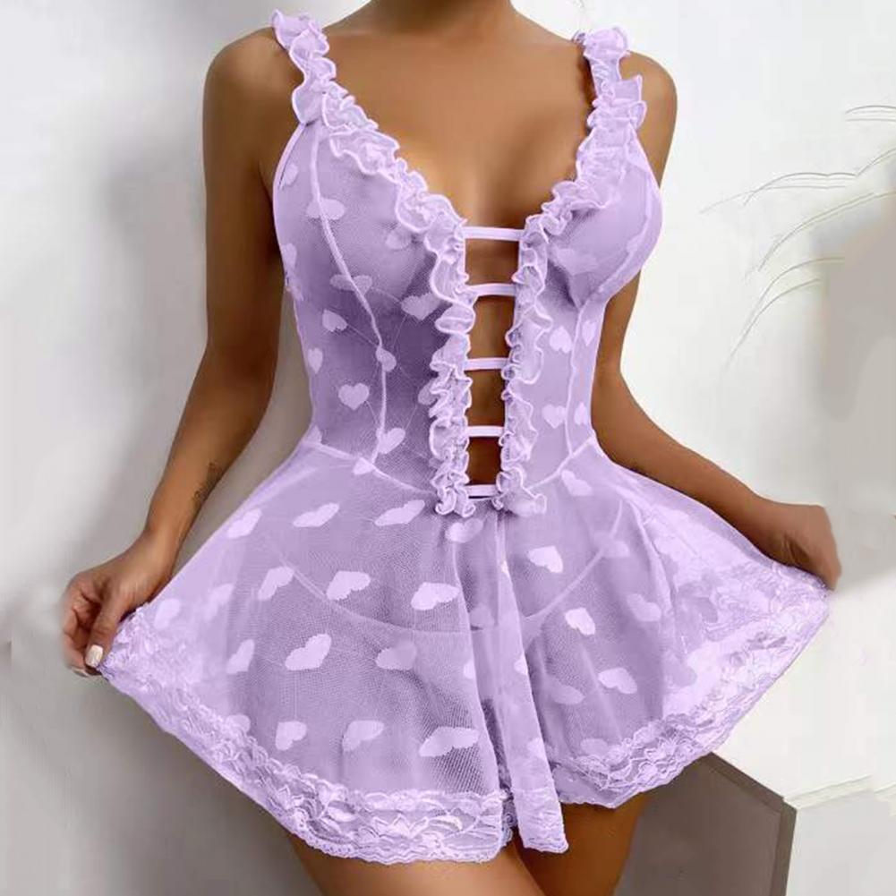 Gaun Tidur Seksi 2026 Tanpa Le - Babydoll Chemise Night ulasan dan harga