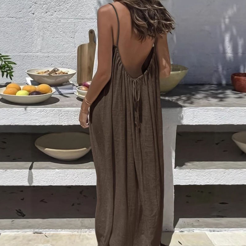 Gaun Rumah Wanita Tanpa Tali T - Strapless Bra Backless ulasan dan harga