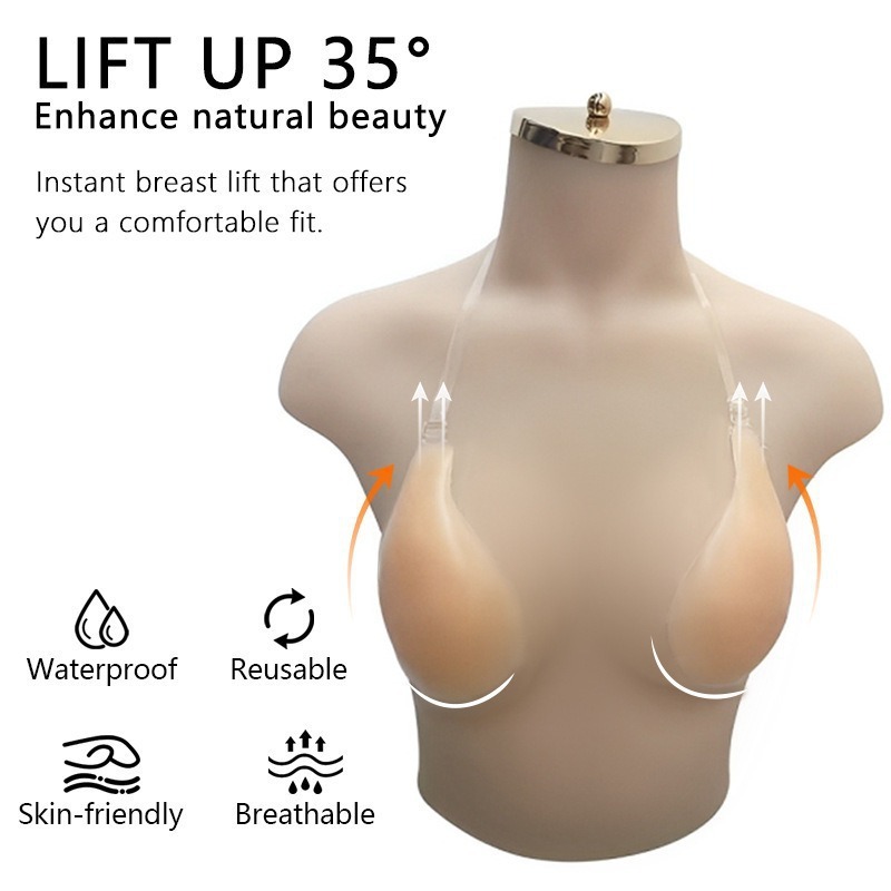 1 Buah Bra Silikon Tak Terliha - Silicone Bra Adhesive ulasan dan harga