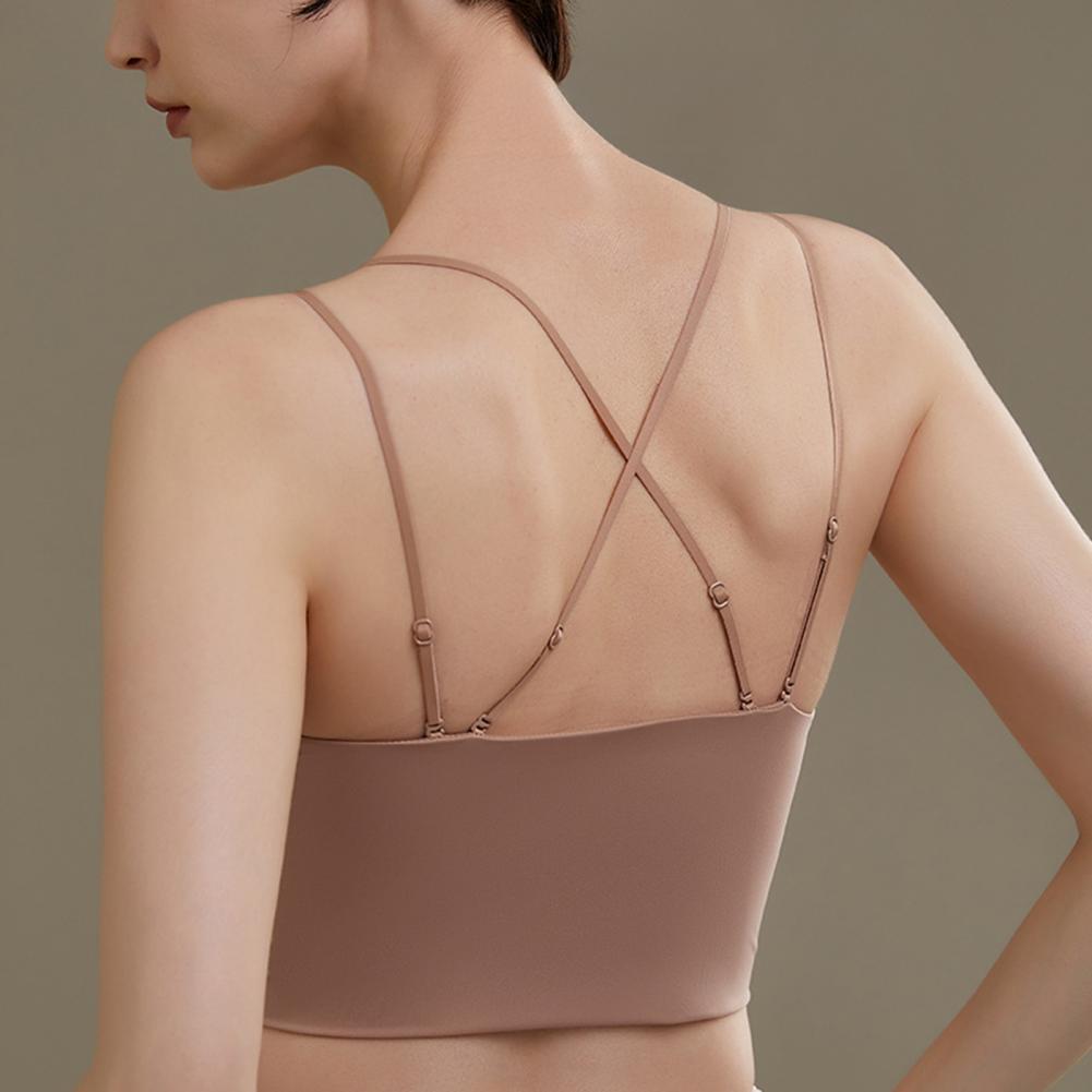 Bra Olahraga Wanita Tali Spagh - Bralette Wireless Soft ulasan dan harga