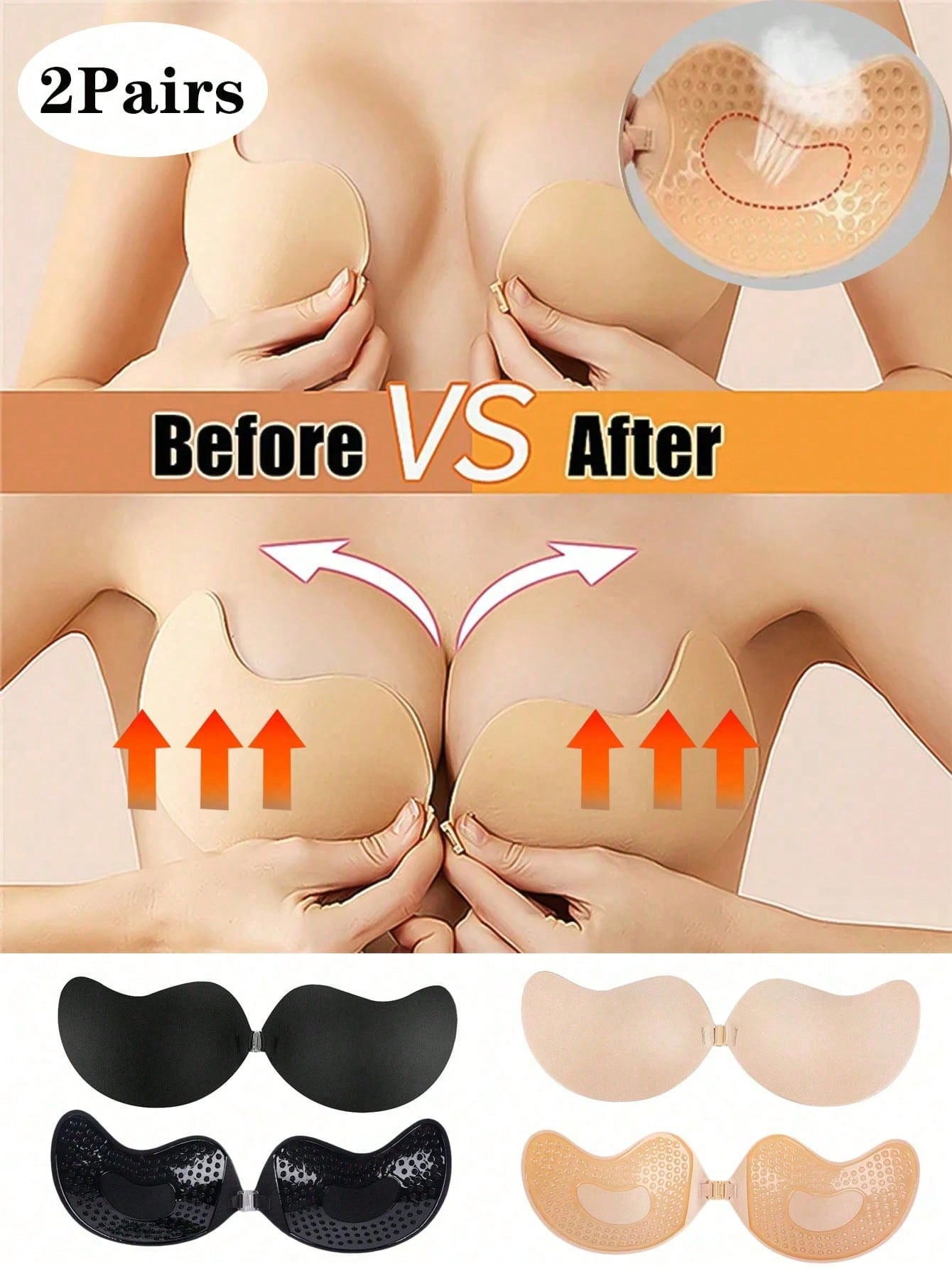 2 Paket Bantalan Push-Up Tanpa - Push Up Bra Padded ulasan dan harga