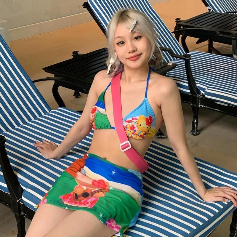 Y2K Girls Kawaii Hello Kittys  - Thong Bikini Women ulasan dan harga