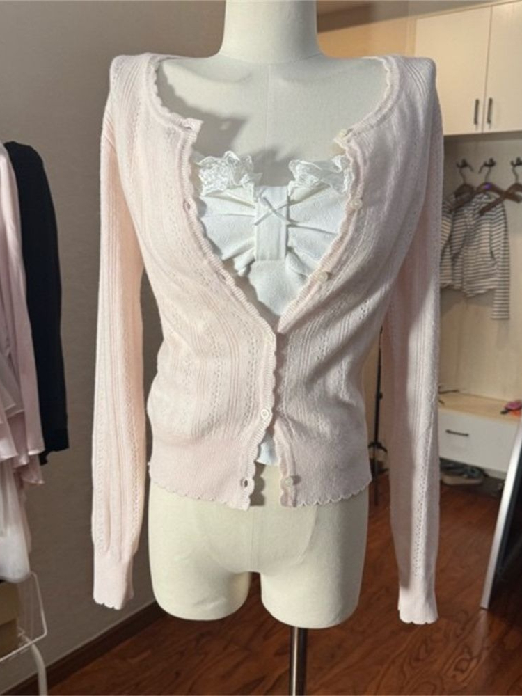 Set 3 potong atasan rajutan ca - Cami Top Lace ulasan dan harga