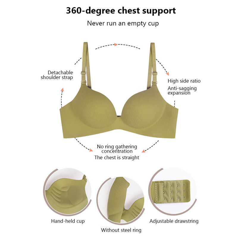 FallSweet Candy Push Up Bra un - Bralette Wireless Soft ulasan dan harga