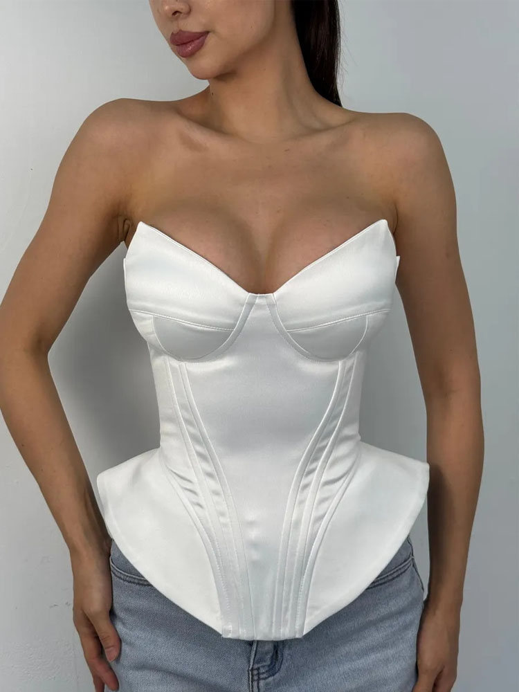 BKQU Korset Tanpa Tali Motif T - Corset Waist Cinch ulasan dan harga