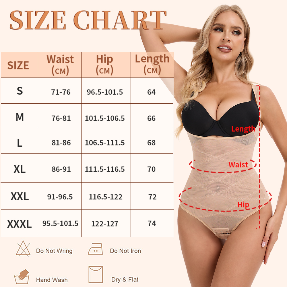 Thong Jaring Bodysuit Korset W - Shapewear Bodysuit Firm ulasan dan harga